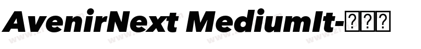 AvenirNext MediumIt字体转换 AvenirNext MediumIt字体转换